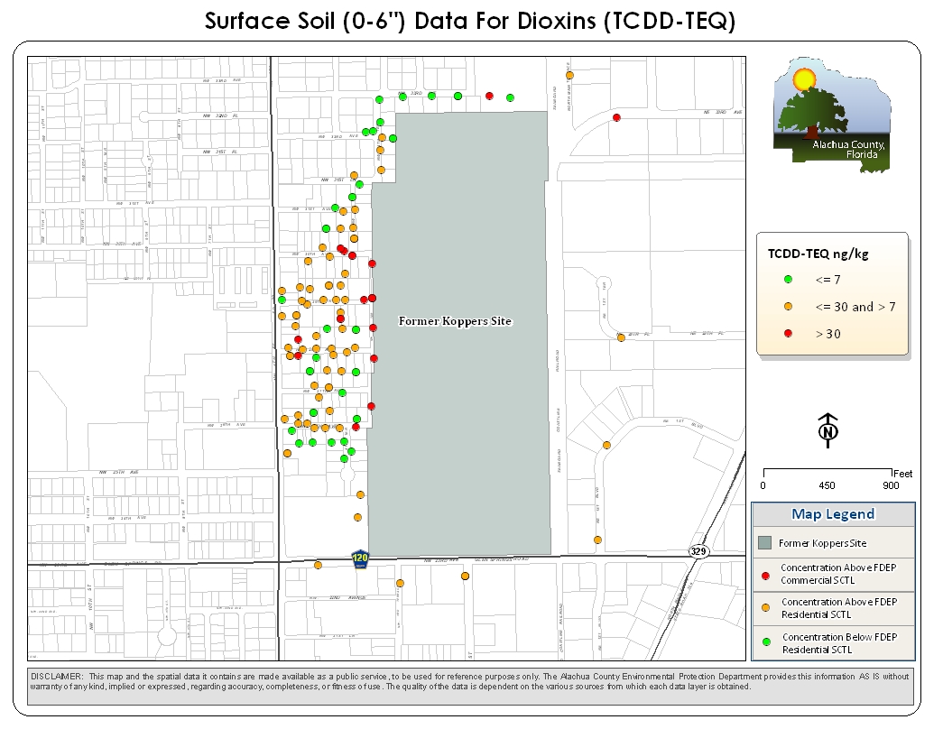 Dioxin Test Results Koppers site