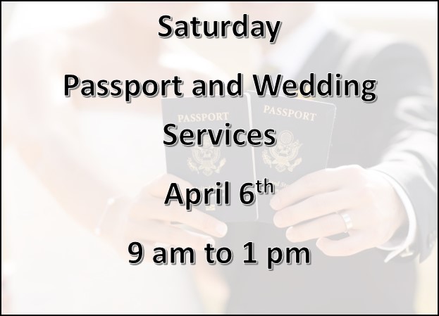 Saturday Passport and Wedding Services