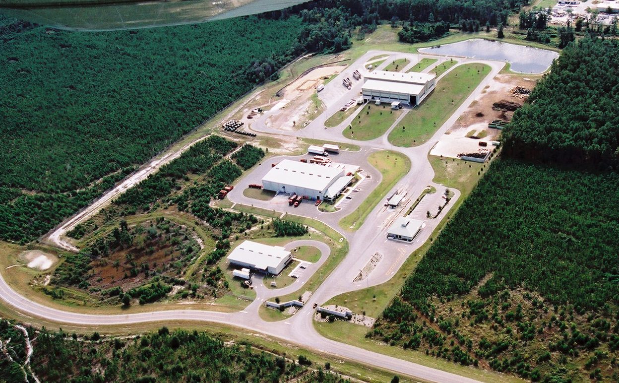 Aerial photo of the Leveda Brown Environmental Park.